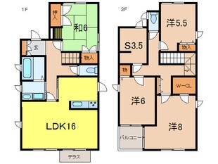 シャ－メゾン芦屋三条南町　Ｂの物件間取画像